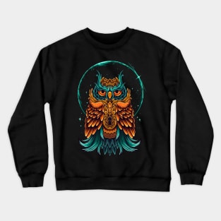 Owl ornament shine fire Crewneck Sweatshirt